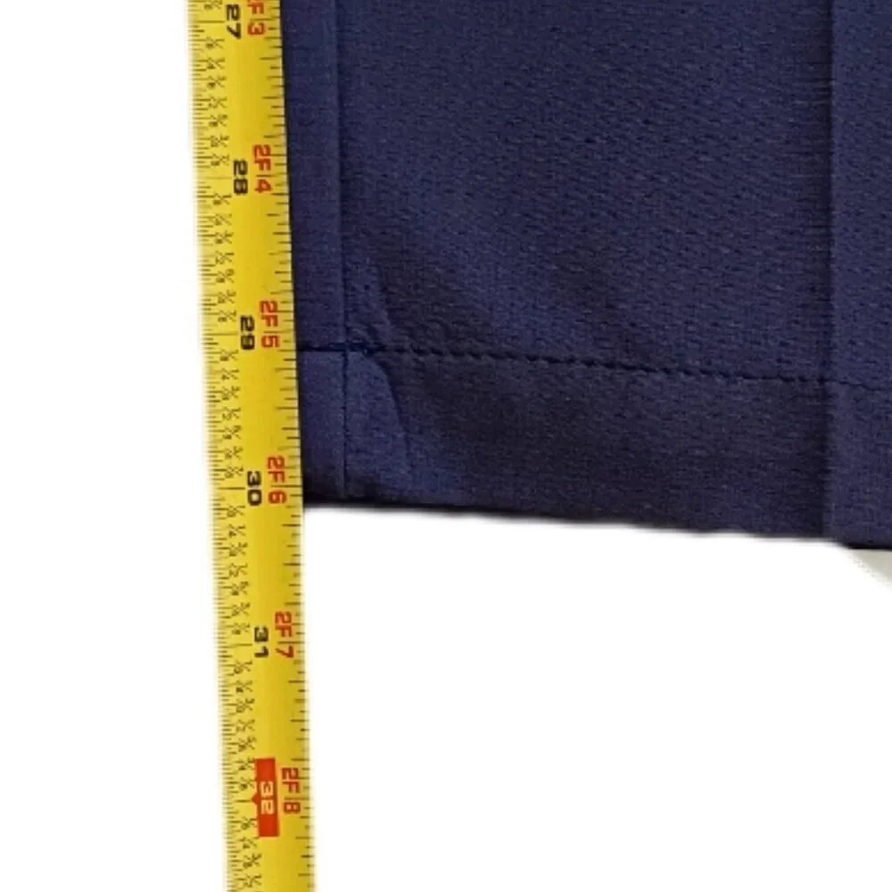 Haggar Cool Right Performance Flex Pants Men's 34x32 Blue Classic Fit Stretch